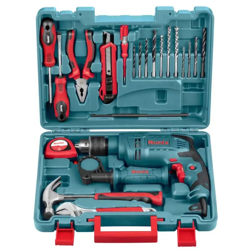دریل چکشی رونیکس مدل rs 0001 مجموعه 22 عددی